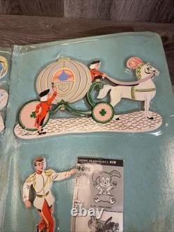 Factory Sealed Vintage 1951 Disney Cinderella Fairytale Pin-Ups Dolly Toy Co