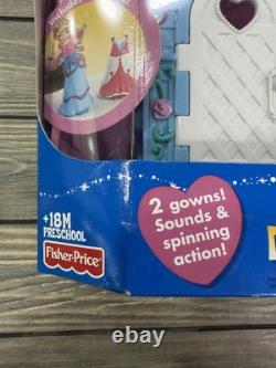 Fisher-Price Disney My First Princess Dress'n Spin Cinderella Playset New