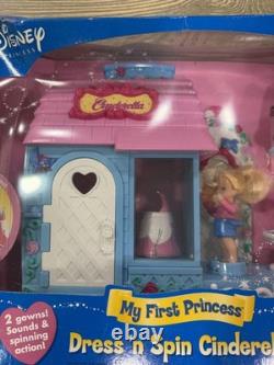 Fisher-Price Disney My First Princess Dress'n Spin Cinderella Playset New