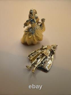 Franklin Mint Cinderella Crystal Throne Prince Charming Figurine NEW No Box
