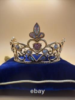 Franklin Mint Cinderella's Magic Tiara 24K Gold Plated Crystal NEW NoBox Pillow