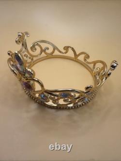 Franklin Mint Cinderella's Magic Tiara 24K Gold Plated Crystal NEW NoBox Pillow
