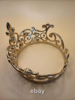 Franklin Mint Cinderella's Magic Tiara 24K Gold Plated Crystal NEW NoBox Pillow