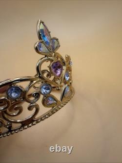 Franklin Mint Cinderella's Magic Tiara 24K Gold Plated Crystal NEW NoBox Pillow