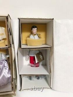 Franklin Mint Disney's Cinderella + Prince Charming Porcelain Doll New in Box