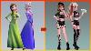 Frozen Elsa Anna Frozen Glow Up Into Bad Girl Disney Princesses Transformation Art