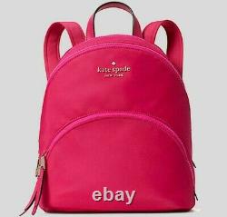 IGNORE Karissa Magenta Nylon Medium Backpack Pink WKRU6586 NWT $279 MSRP FS