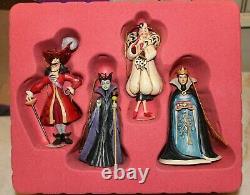 Jim Shore 4 Ornament Sets Cinderella Snow White Beauty and the Beast Villains