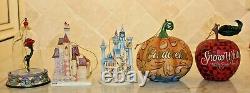 Jim Shore 4 Ornament Sets Cinderella Snow White Beauty and the Beast Villains