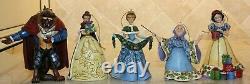 Jim Shore 4 Ornament Sets Cinderella Snow White Beauty and the Beast Villains