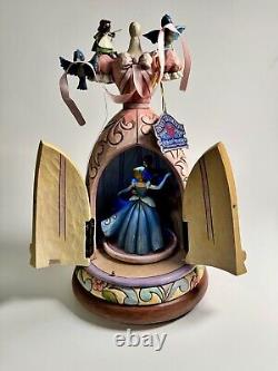 Jim Shore Disney A Dream is a Wish Your Heart Makes Cinderella Dress Music Box