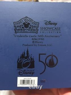 Jim Shore Disney Cinderella Castle 50th Anniversary 4062940 RARE