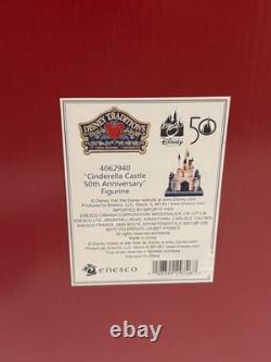 Jim Shore Disney Cinderella Castle 50th Anniversary 4062940 RARE