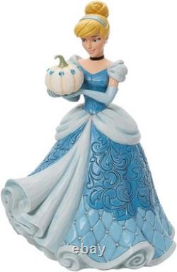 Jim Shore Disney Cinderella Holding Pumpkin Deluxe Statue 15 New 6013078 G