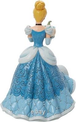 Jim Shore Disney Cinderella Holding Pumpkin Deluxe Statue 15 New 6013078 G