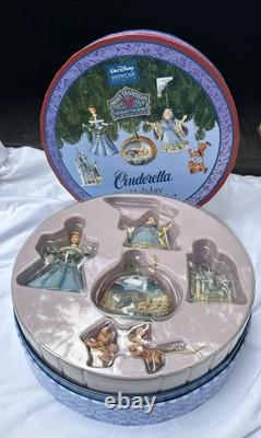 Jim Shore Disney Traditions 5pc Disney CINDERELLA Holiday Ornament Set New