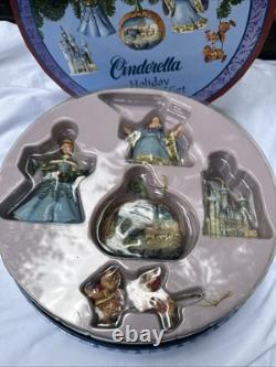 Jim Shore Disney Traditions 5pc Disney CINDERELLA Holiday Ornament Set New