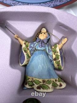 Jim Shore Disney Traditions 5pc Disney CINDERELLA Holiday Ornament Set New