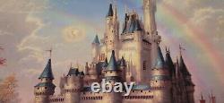 Kinkade Disney A New Day at Cinderella Castle 17/285 E/P Canvas 25x34 Burl