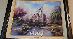 Kinkade Disney A New Day at Cinderella Castle 17/285 E/P Canvas 25x34 Burl