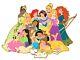 LE 100 Disney Pin Tiana Mulan Pocahontas Belle Ariel Rapunzel SUPER JUMBO Acme