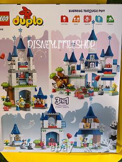 LEGO Disney 100 10998 3 in 1 Magical Cinderella Castle Lego Duplo New In Hand