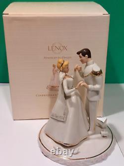 LENOX Disney CINDERELLA WEDDING DAY CAKE TOPPER Prince Charming NEW in BOX COA