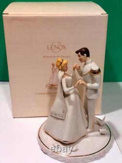 LENOX Disney CINDERELLA WEDDING DAY CAKE TOPPER Prince Charming NEW in BOX COA