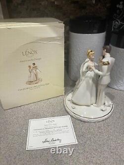 LENOX Disney CINDERELLA WEDDING DAY CAKE TOPPER Prince Charming NEW in BOX COA