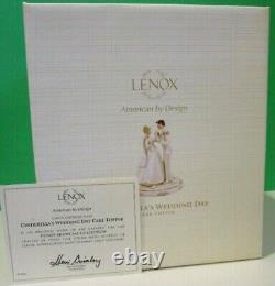 LENOX Disney CINDERELLA WEDDING DAY CAKE TOPPER Prince Charming NEW in BOX COA