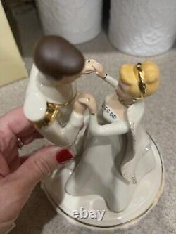 LENOX Disney CINDERELLA WEDDING DAY CAKE TOPPER Prince Charming NEW in BOX COA