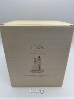 LENOX Disney CINDERELLA WEDDING DAY Prince Charming CAKE TOPPER NEW 24K Gold