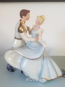 LENOX Disney Cinderella & Prince Charming Figurine Dancing Wedding Topper