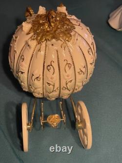 LENOX Disney Cinderella's Enchanted Lighted Coach and Cinderella & PrinceNEW