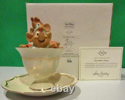LENOX Disney TEA PARTY PALS Teacup sculpture Cinderella JAQ GUS NEW in BOX COA