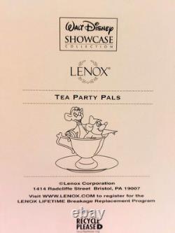 LENOX Disney TEA PARTY PALS Teacup sculpture Cinderella JAQ GUS NEW in BOX COA
