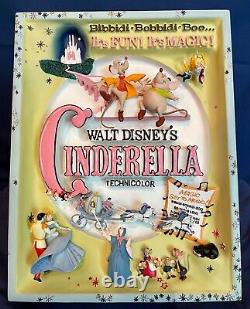 LIMITED EDITION 3000 New Disney Cinderella Sculpted 3D Movie Poster Unopened