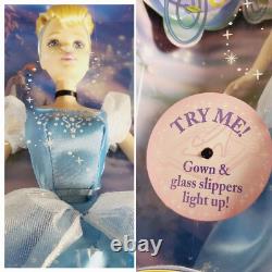 LOT Two NEW SEALED Disney Dolls 12 Cinderella Twinkle Lights & Prince Charming