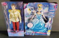 LOT Two NEW SEALED Disney Dolls 12 Cinderella Twinkle Lights & Prince Charming