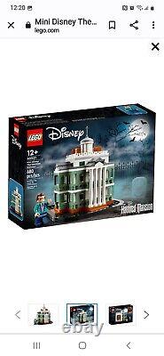 Lego Disney Mini 50th Cinderella Castle 40478 & Haunted Mansion 40521 Set of Two
