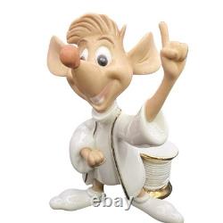 Lenox Classics Disney Showcase Cinderella GUS Mouse New Open Box 24k Gold