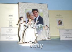 Lenox Disney Cinderella & Prince 2 PC Magical Moment Cake Topper & 5x7 Frame New