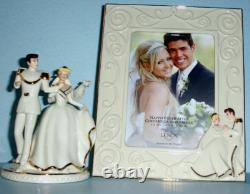 Lenox Disney Cinderella & Prince 2 PC Magical Moment Cake Topper & 5x7 Frame New