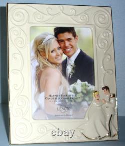Lenox Disney Cinderella & Prince 2 PC Magical Moment Cake Topper & 5x7 Frame New