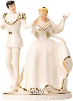 Lenox Disney Cinderella & Prince 2 PC Magical Moment Cake Topper & 5x7 Frame New