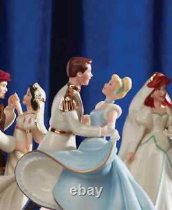 Lenox Disney Cinderella & Prince Charming Figurine Wedding Cake Topper Waltz NEW