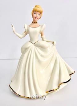 Lenox Disney Cinderella Princess Figurine 24 K Gold Trim & Ivory China Brand New