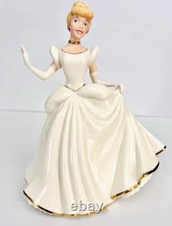 Lenox Disney Cinderella Princess Figurine 24 K Gold Trim & Ivory China Brand New
