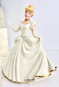 Lenox Disney Cinderella Princess Figurine 24 K Gold Trim & Ivory China Brand New