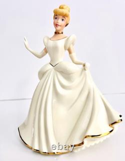 Lenox Disney Cinderella Princess Figurine 24 K Gold Trim & Ivory China Brand New